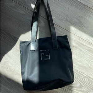 Vintage Fendi Black Tote